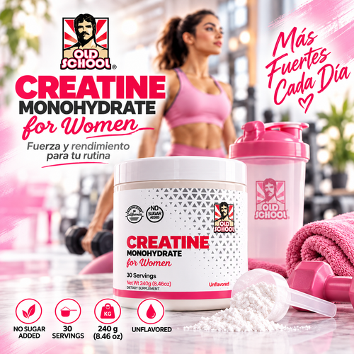 Creatina para Mujer Old School 240 g | 30 Porciones